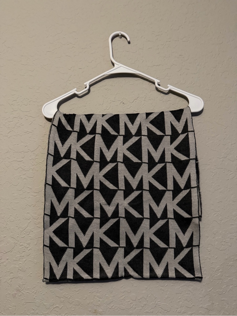 MICHAEL Michael Kors Black and Gray MK Logo Mini Skirt